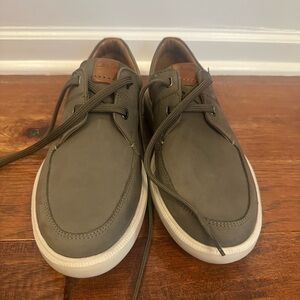 Clarks Men's Olive and Brown Sneakers